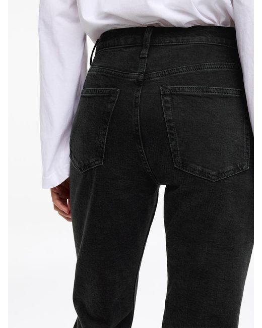 ARKET Gray Jade Cropped Slim Jeans