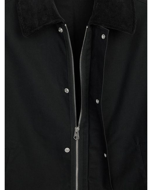 ARKET Black Short Waxed Jacket for men