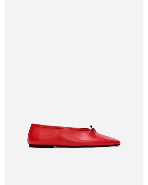 ARKET Blue Leather Ballerinas