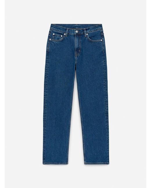 ARKET Blue Jade Cropped Slim Jeans