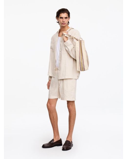 ARKET Natural Linen Shorts for men
