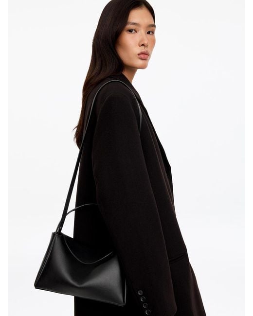 ARKET Black Leather Shoulder Bag