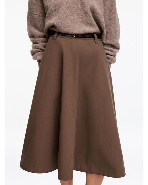 ARKET Natural Cotton Circle Skirt