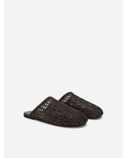ARKET Natural Crocheted Slippers