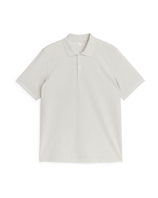 ARKET White Piqué Polo Shirt for men