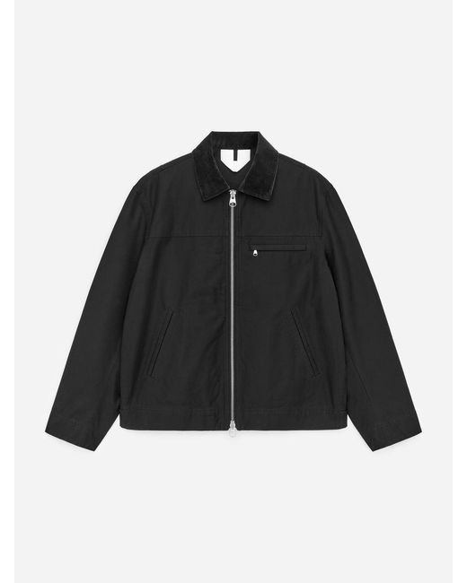 ARKET Black Cotton Canvas Jacket for men