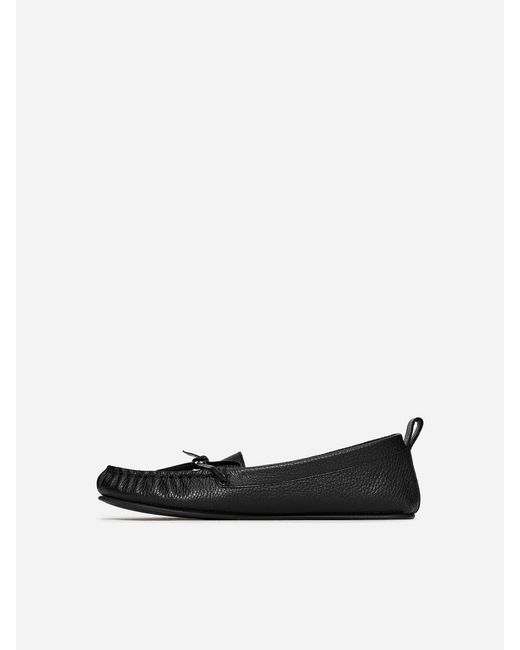 ARKET Black Moccasin Leather Loafers