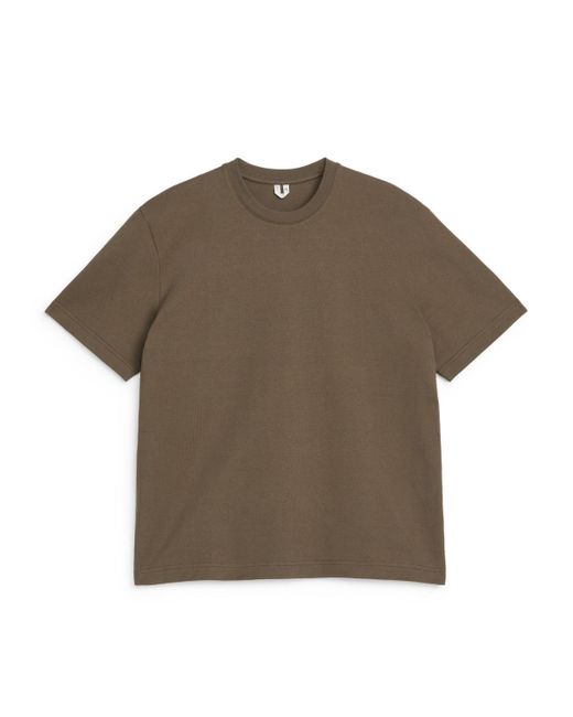 ARKET Brown Heavyweight T-shirt for men