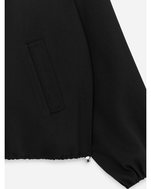 ARKET Black Bubble-Hem Jacket