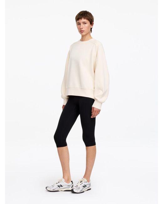 ARKET White Terry Cotton Sweatshirt