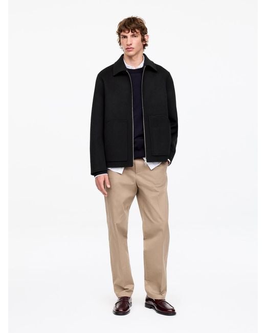 ARKET Black Double-Face Wool Blend Jacket for men