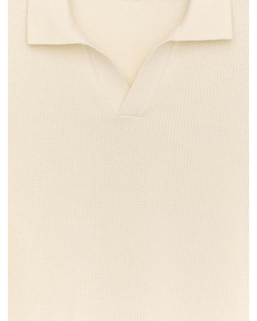 ARKET White Textured Polo Shirt for men