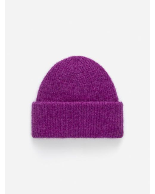 ARKET Purple Alpaca-merino Blend Beanie
