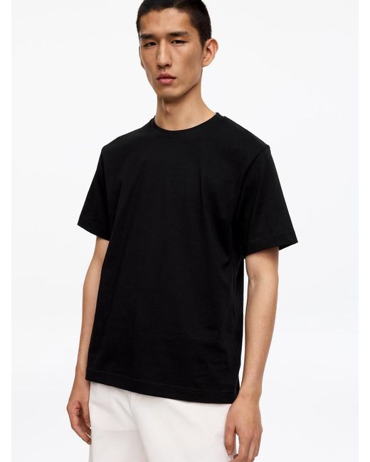 ARKET Black 220 Gsm Relaxed T-Shirt for men