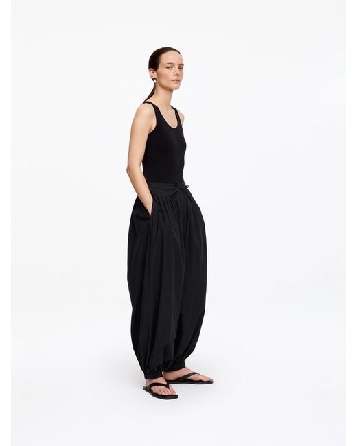 ARKET Blue Balloon Cotton Trousers
