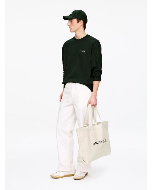 ARKET White Café Canvas Tote
