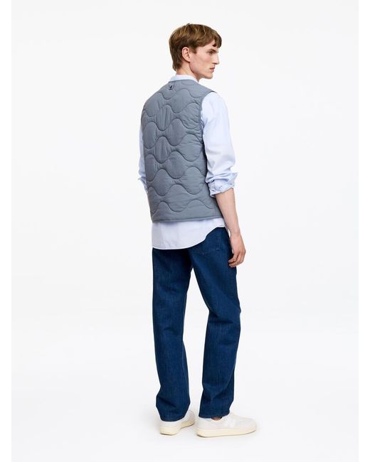 ARKET Blue 2-In-1 Quilted Liner Vest for men