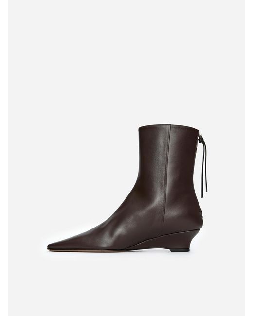 ARKET Blue Wedge Ankle Boots