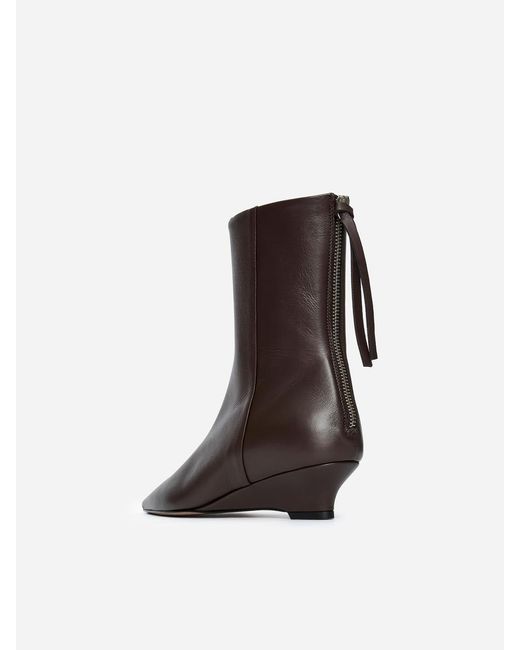 ARKET Blue Wedge Ankle Boots