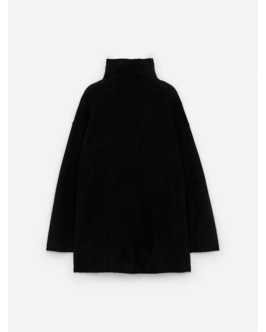 ARKET Black Alpaca-Wool Blend Chimney Jumper