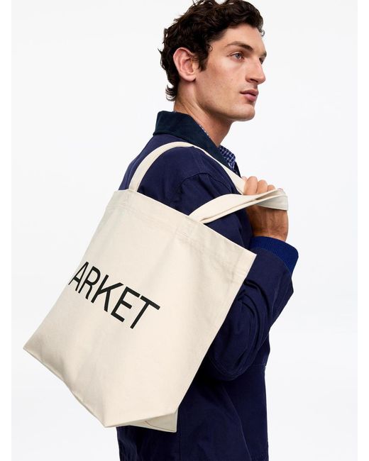 ARKET Black Canvas Tote for men