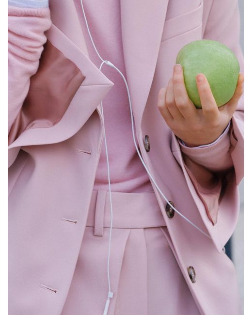 ARKET Pink Single-Breasted Blazer