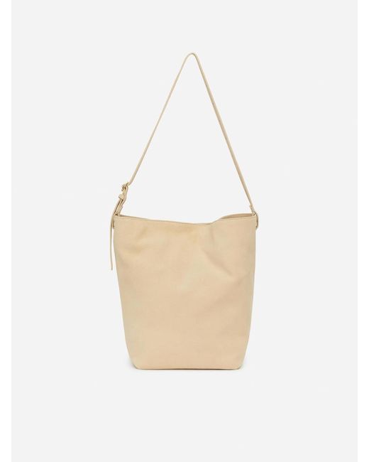 ARKET White Suede Tote Bag
