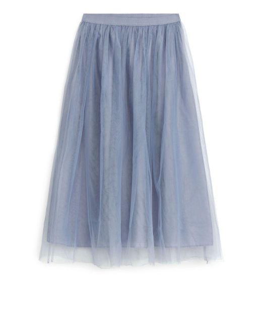 ARKET Blue Tulle Skirt