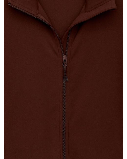 ARKET Brown Soft Stretch Zip Jacket