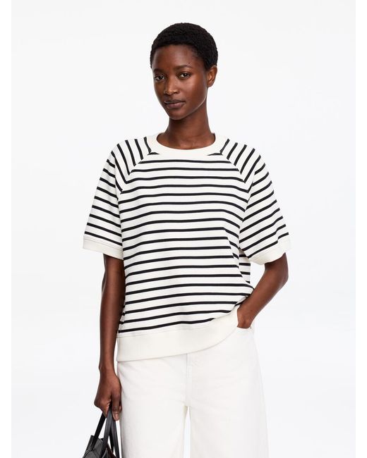 ARKET White French Terry Sweatshirt