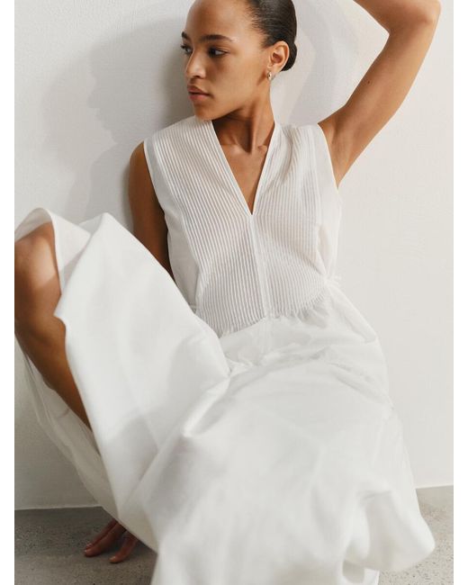 ARKET White Pintuck Top