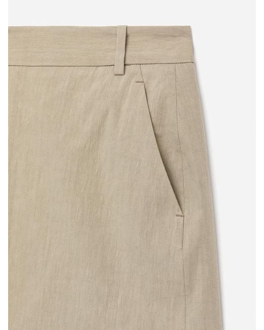 ARKET Natural Cotton-Linen Skirt