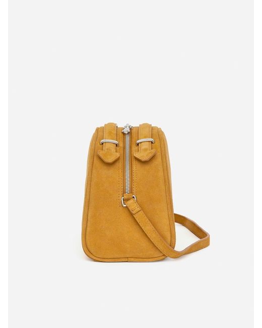 ARKET Yellow Suede Crossbody Bag