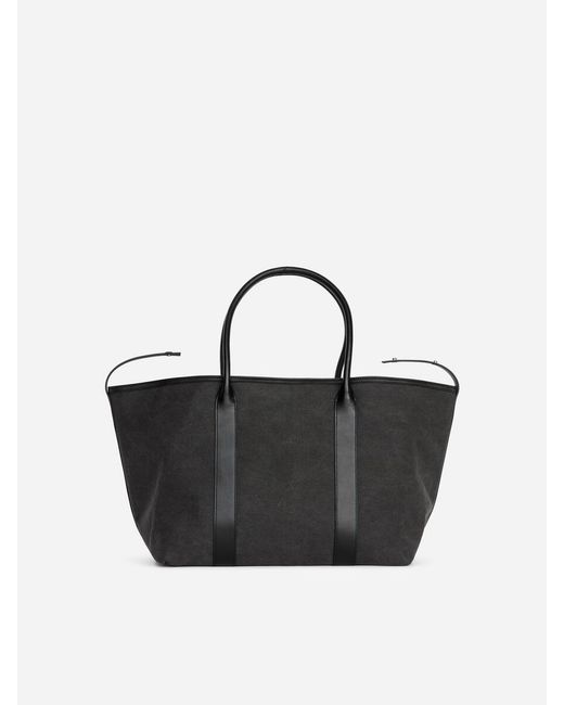 ARKET Black Canvas Tote Bag
