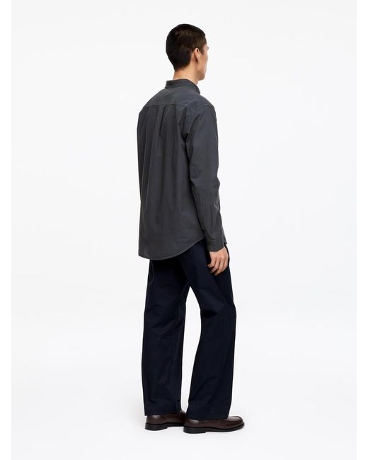 ARKET Blue Relaxed Poplin Shirt for men