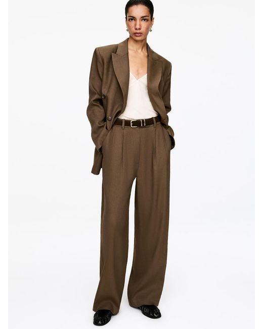 ARKET Natural Double-Breasted Blazer