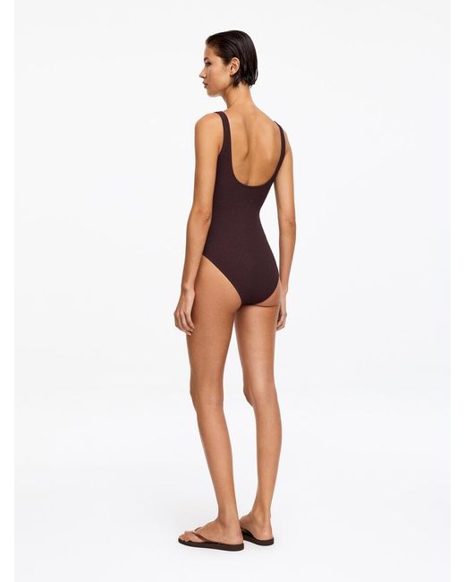 ARKET White Structured Swimsuit