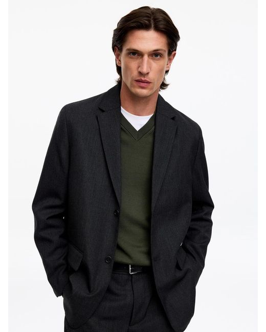ARKET Green Merino V-Neck Jumper for men