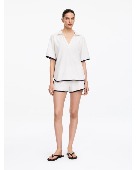 ARKET White Towelling Shorts