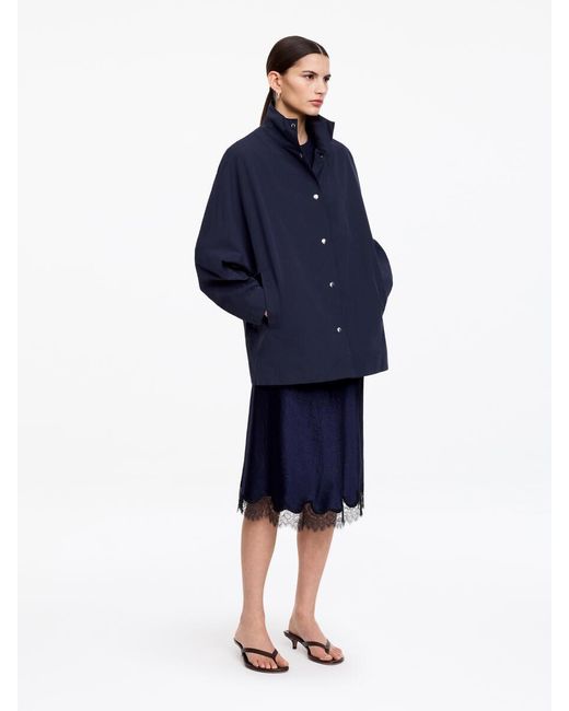 ARKET Blue Oversized Shell Jacket