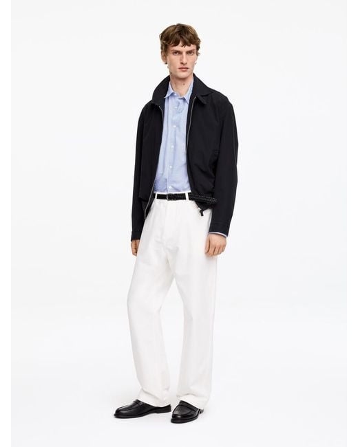 ARKET Blue Cotton Blend Shirt for men