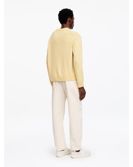 ARKET Natural Heavy Knit Wool Jumper for men