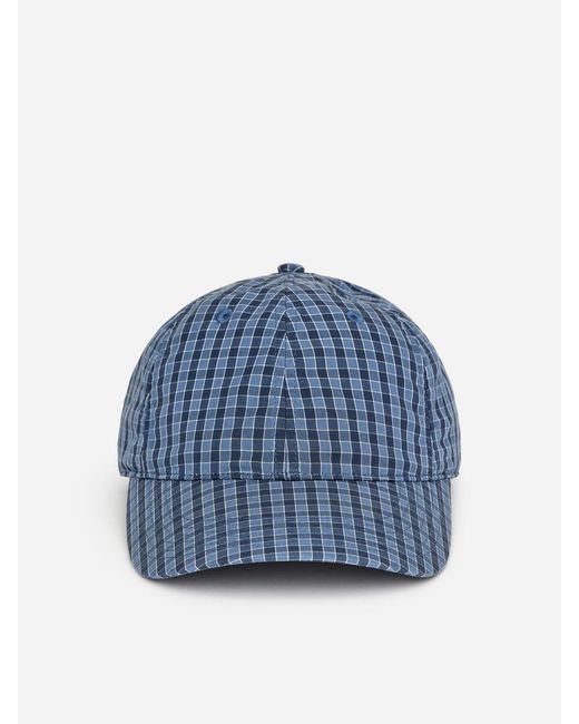 ARKET Blue Poplin Baseball Cap for men