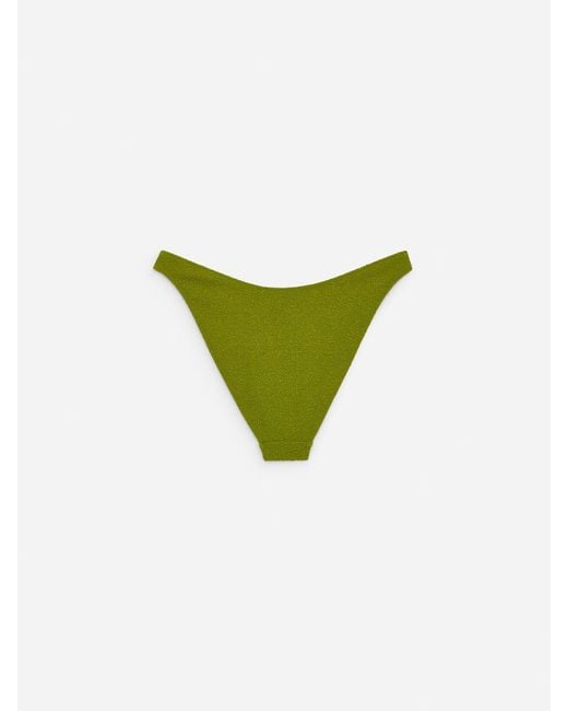 ARKET Green Textured Bikini Briefs