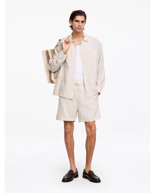 ARKET Natural Linen Shorts for men