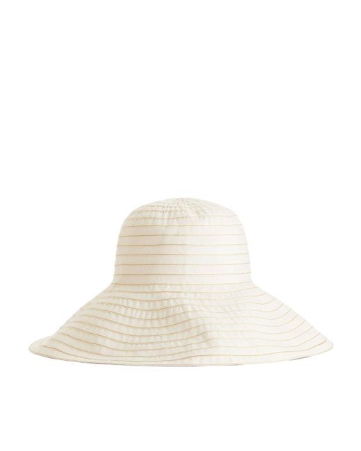 ARKET White Cotton-blend Sun Hat
