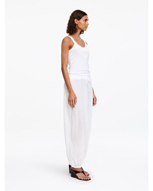 ARKET White Cotton Balloon Trousers