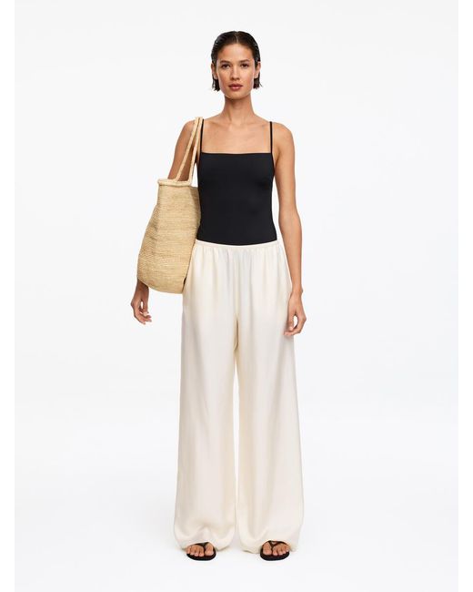 ARKET White Square-Neck Swimsuit