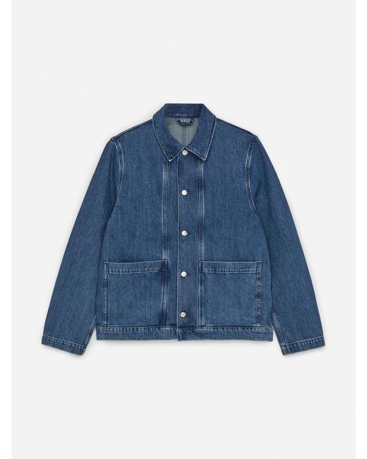 ARKET Blue Denim Overshirt for men