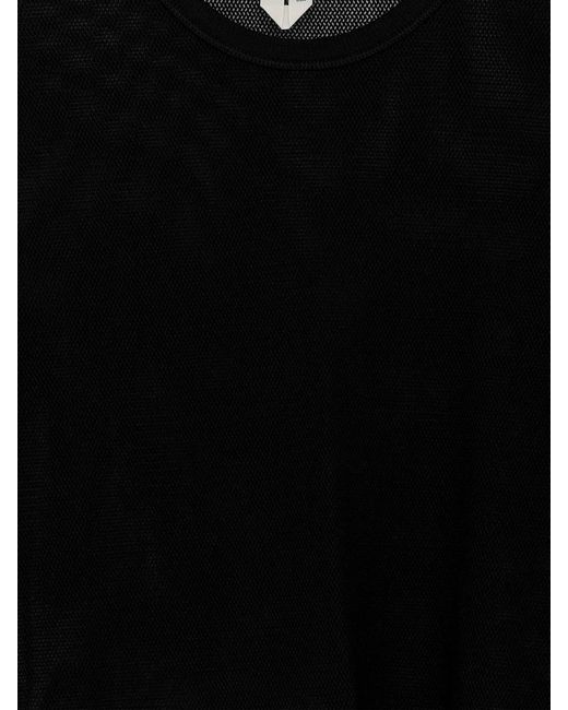 ARKET Black Mesh Top